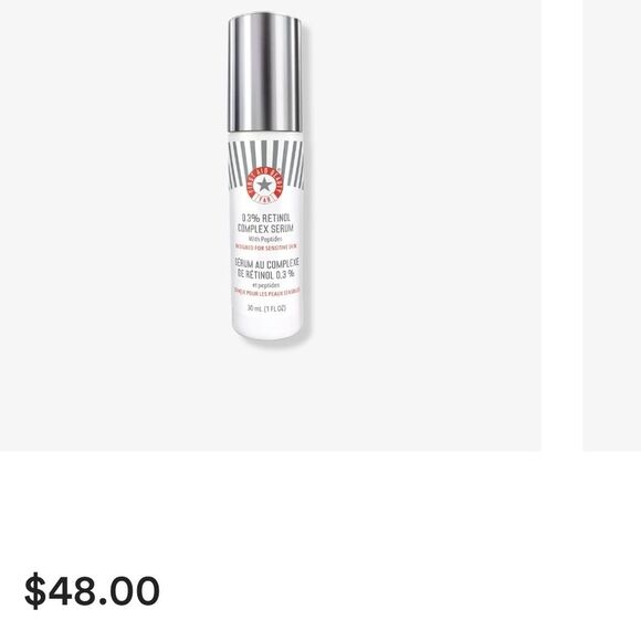 First Aid Beauty Other - First Aid Beauty Retinol Complex Serum in White and Silver